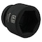 Dynamic 1" Drive Standard Socket, Black Phosphate, Tools 46MM X 1" Drive, 6 Point Standard Length D025046 - alternate 5